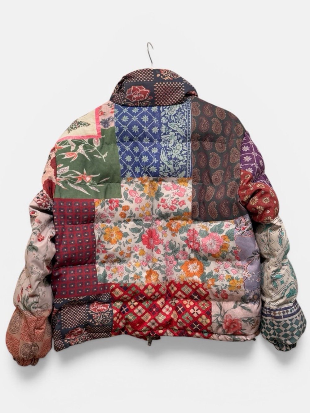 Found by Free People Mixed Print Garden Puffer Women’s XS - Picture 11 of 15